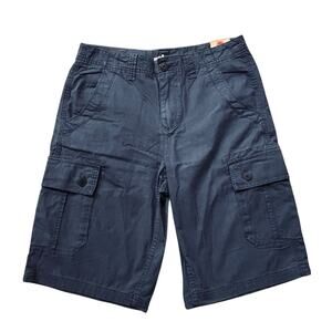 Urban Pipeline Blue Ripstop Cargo Shorts Classic 11" Inseam 100% Cotton Size 30